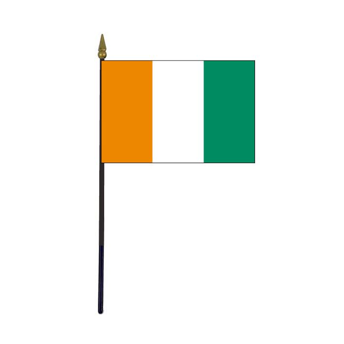 Ivory Coast Stick Flag - 4x6"