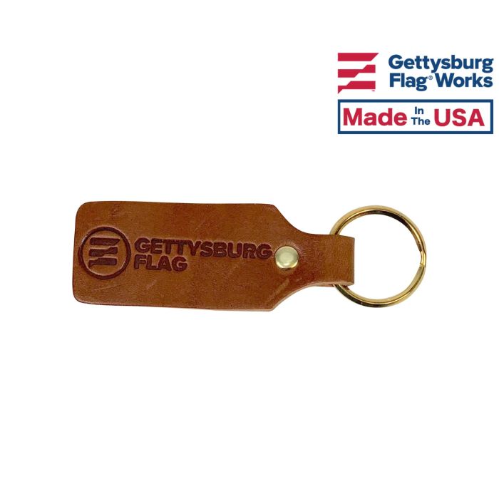 Gettysburg Flag® Works Leather Keychain