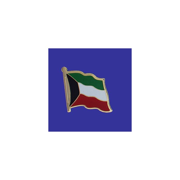 Kuwait Lapel Pin (Single Waving Flag)