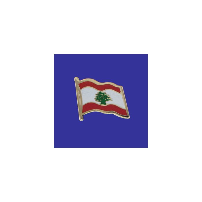 Lebanon Lapel Pin (Single Waving Flag)