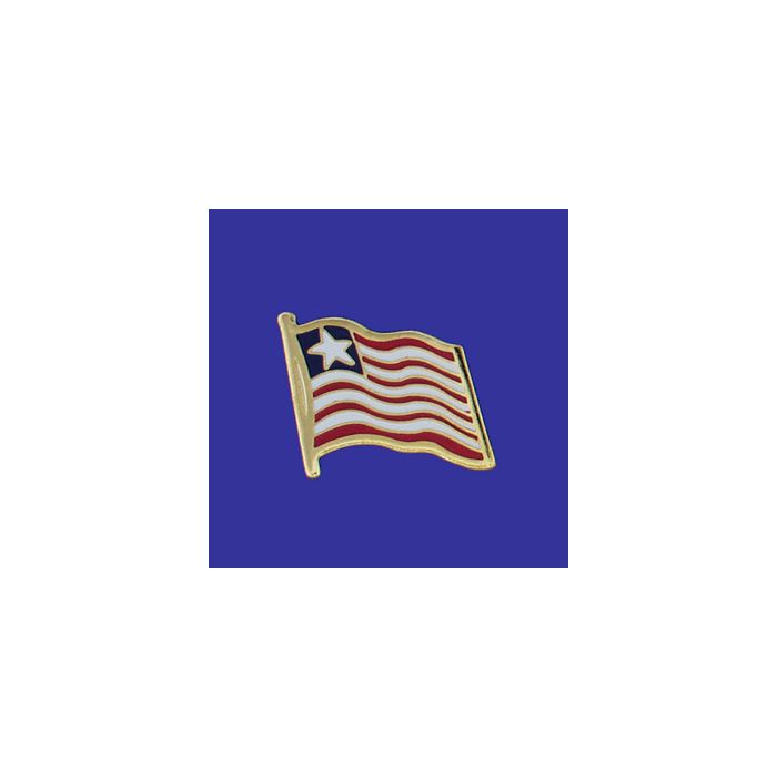 Liberia Lapel Pin (Single Waving Flag)