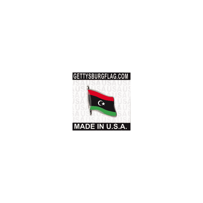 Libya Lapel Pin (Single Waving Flag)