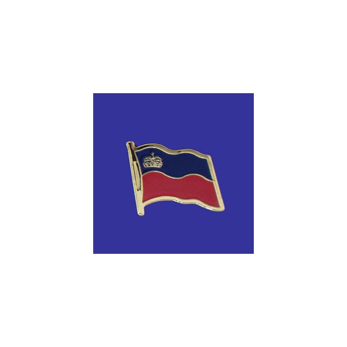 Liechtenstein Lapel Pin (Single Waving Flag)