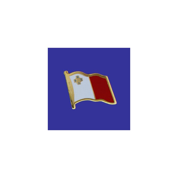 Malta Lapel Pin (Single Waving Flag)