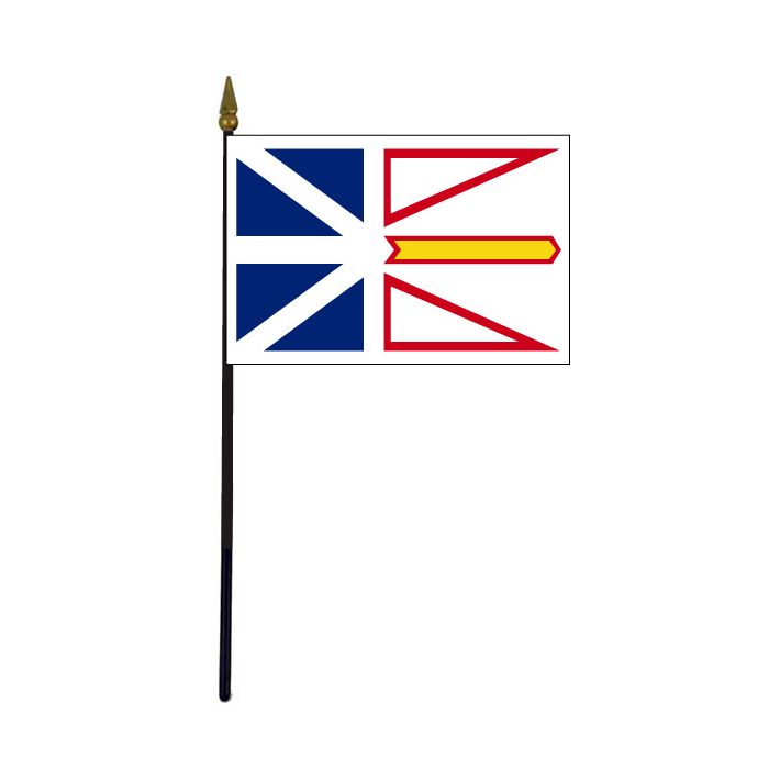 Newfoundland Stick Flag - 4x6"