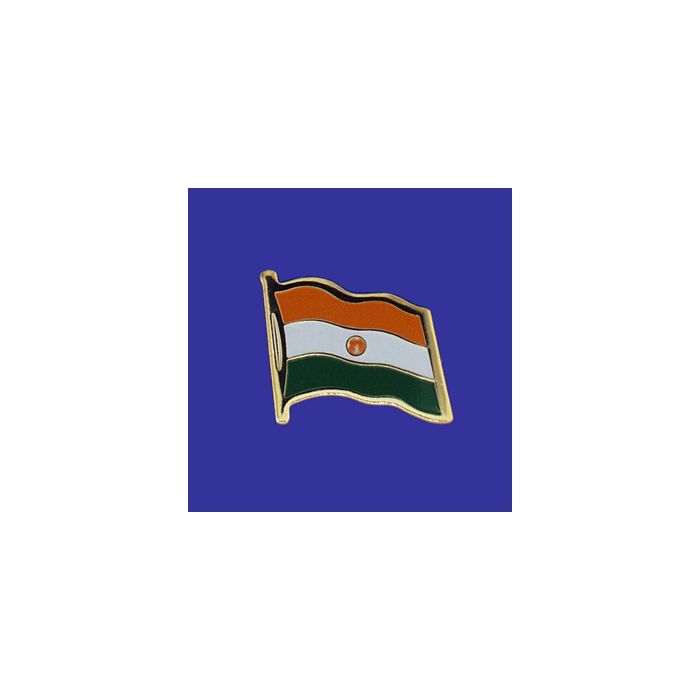 Niger Lapel Pin (Single Waving Flag)
