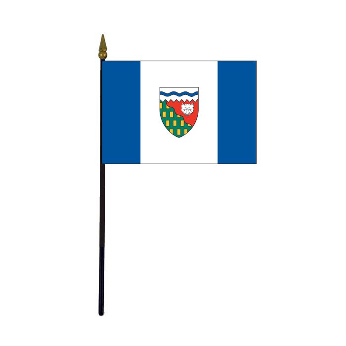Northwest Territories Stick Flag - 4x6"