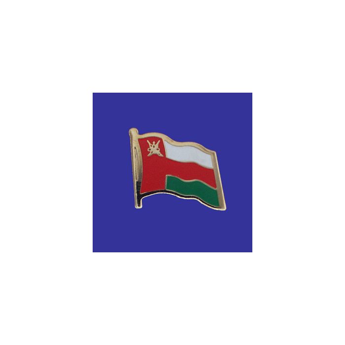 Oman Lapel Pin (Single Waving Flag)