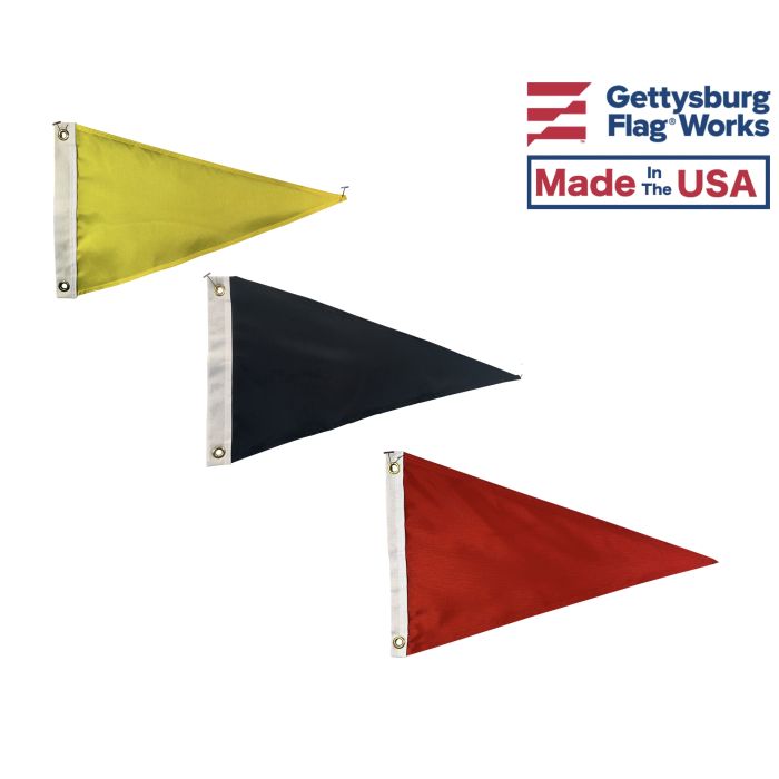 Blank Nylon Triangle Pennant Flags - Choose Options