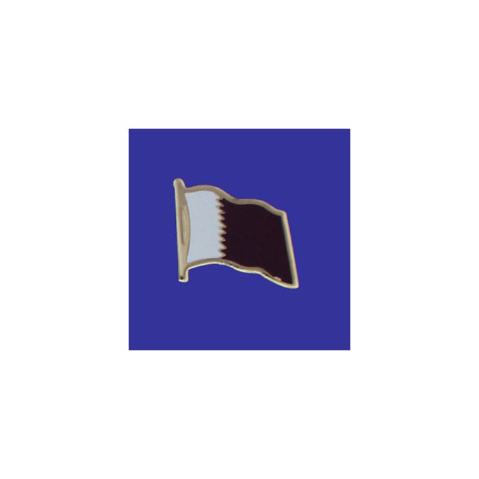 Qatar Lapel Pin (Single Waving Flag)