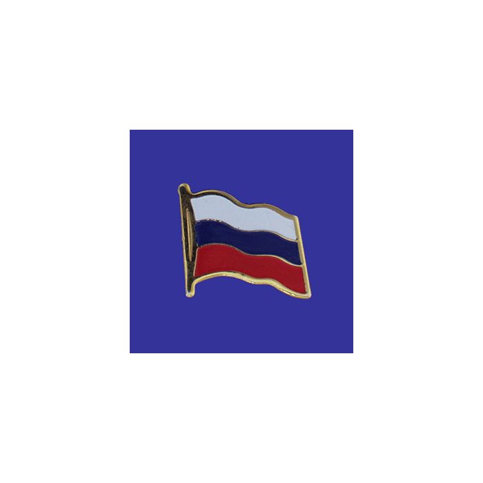 Russian Federation Lapel Pin (Single Waving Flag)