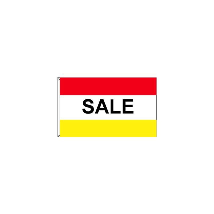 Sale Flag - Red/White/Yellow