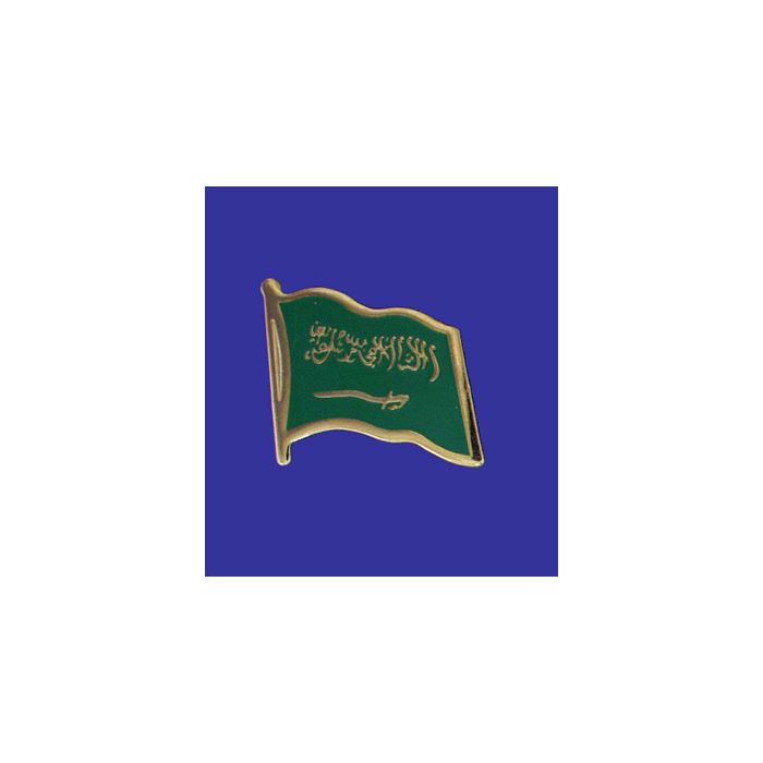 Saudi Arabia Lapel Pin (Single Waving Flag)