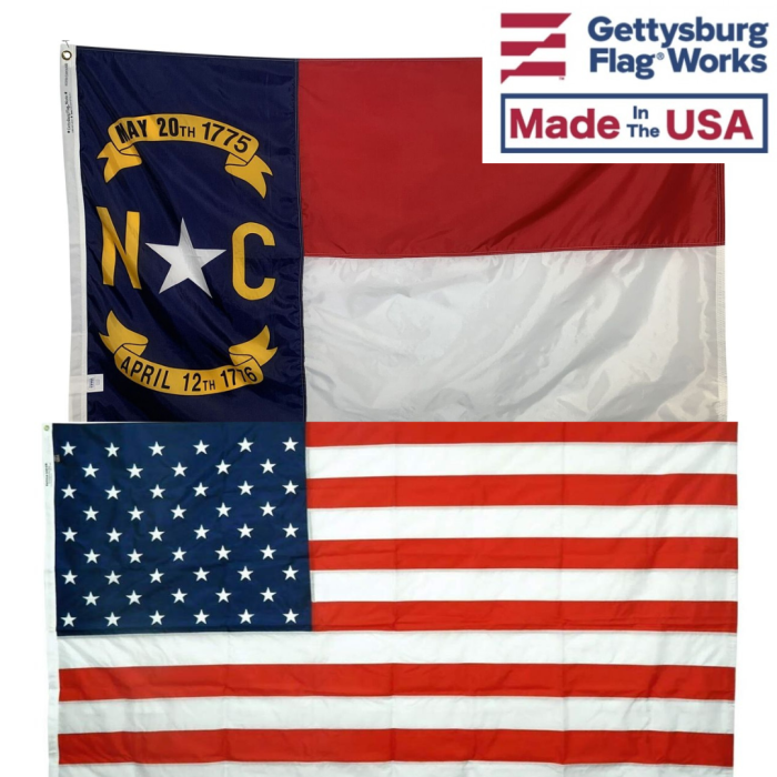 North Carolina & Battle-Tough® American Flag Combo Pack