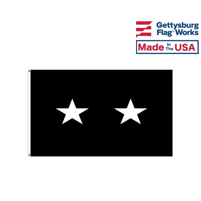 Space Force 2 star officer outdoor flag