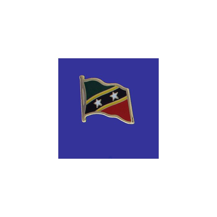 St Chris-Nevis Lapel Pin (Single Waving Flag)