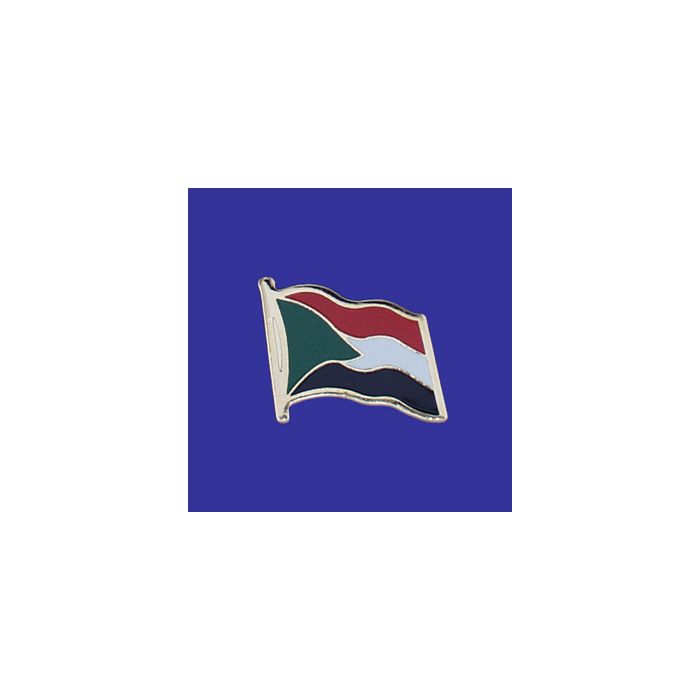 Sudan Lapel Pin (Single Waving Flag)
