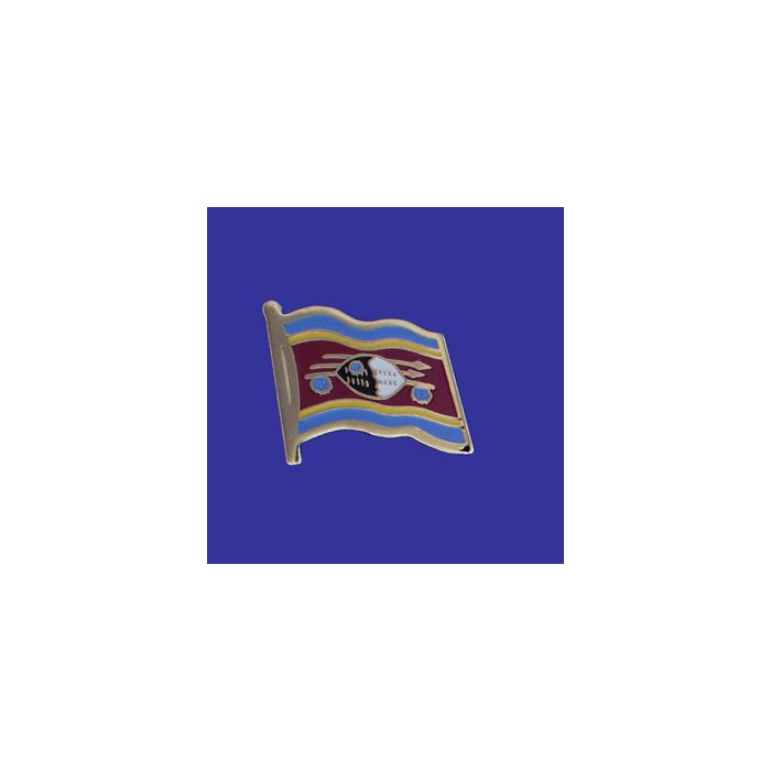 Swaziland Lapel Pin (Single Waving Flag)