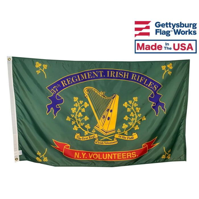 37th N.Y. Irish Brigade Regiment Flag - 3x5'