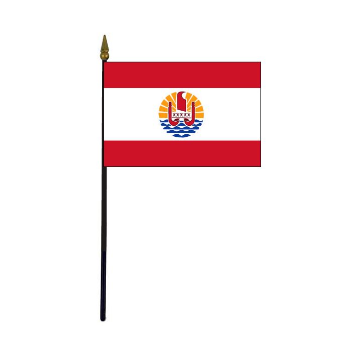 French Polynesia Stick Flag - 4x6"