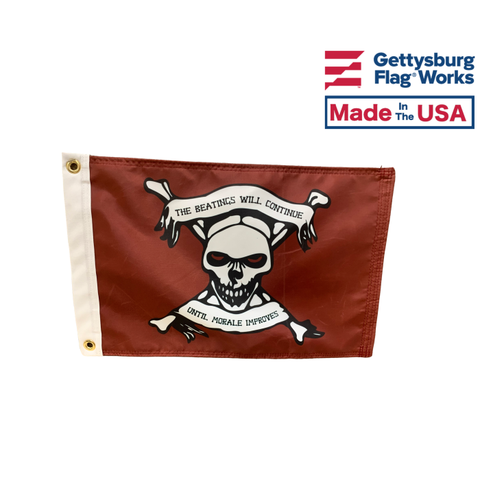 Red Beatings Pirate Flag