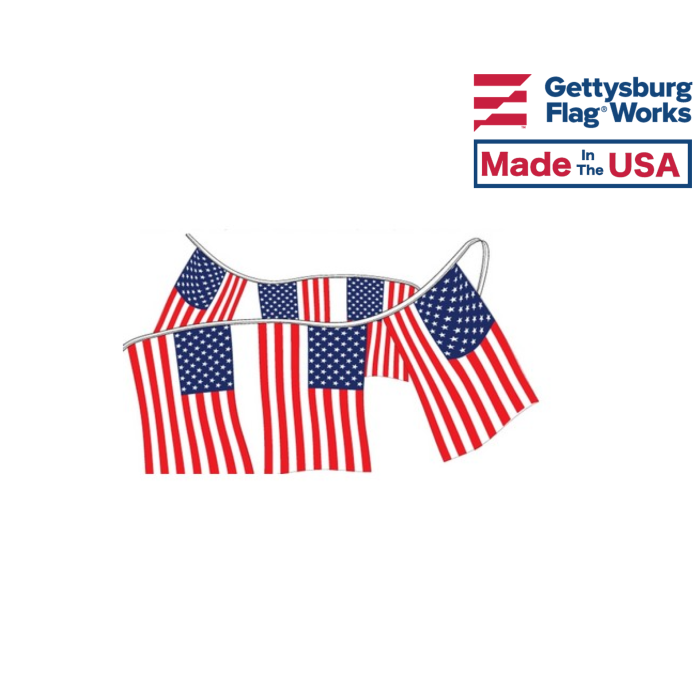American Flag Rectangle Pennants