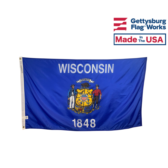 Wisconsin Flag - outdoor