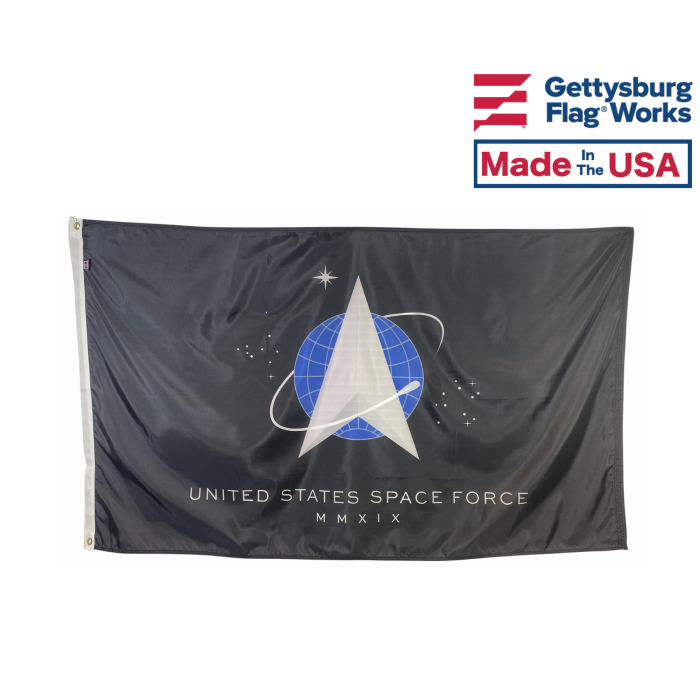 thumbnail image 2 of 12x18 US Space Force Flag – Polyester, Printed, Military Banner – Trade Winds 2 of 2