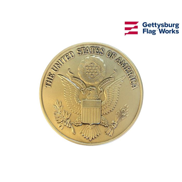 The Great Seal Of The USA Brass Medallion
