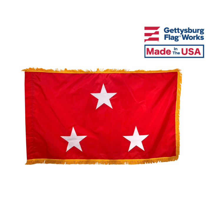 Marine Corps Lieutenant General (3 Star) - USMC Officer Indoor Flag - Choose Options