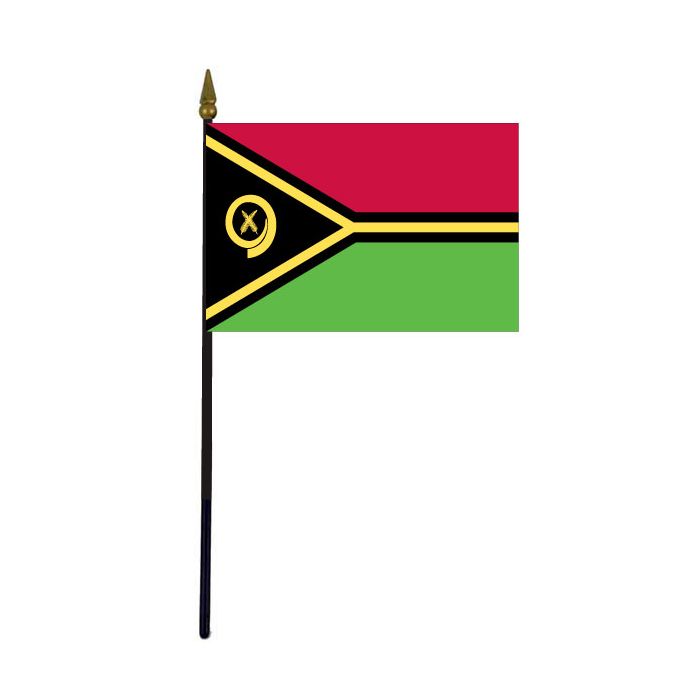 Vanuatu Stick Flag - 4x6"