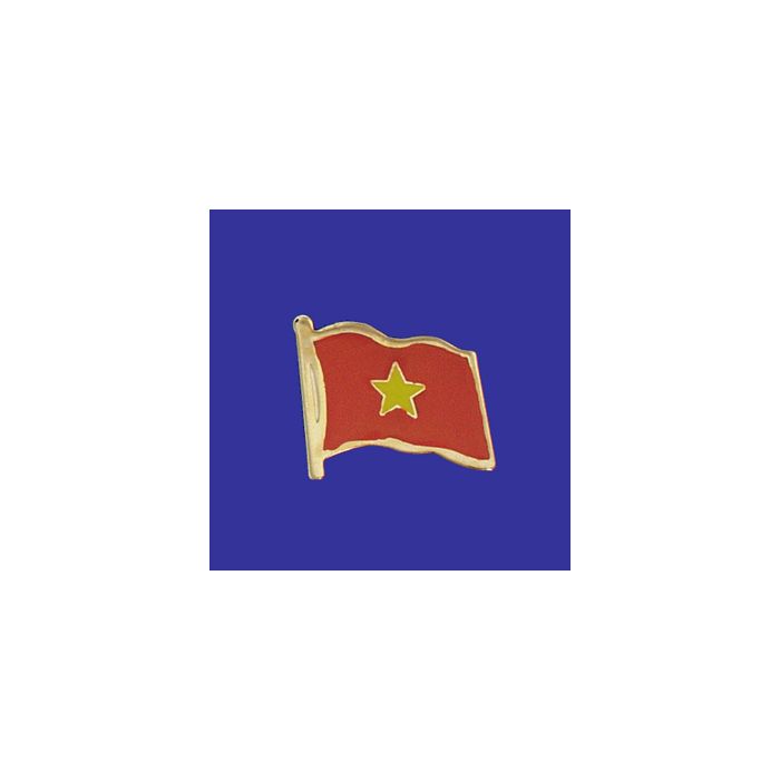 Vietnam Lapel Pin (Single Waving Flag)