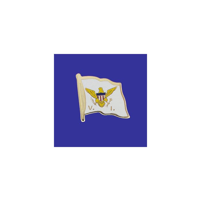 Virgin Islands Lapel Pin (Single Waving Flag)