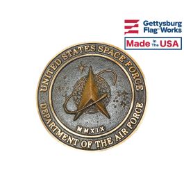 Space Force Bronze Grave Marker