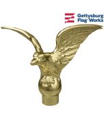 6.5" Gold Flying Eagle (No Ferrule) for Adjustable Parade Pole