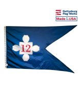 12th Corp HQ Guidon (1863) Flag - 3x5'