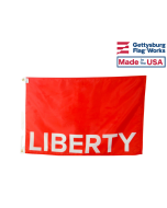 1776 Historic Huntington Red Liberty Flag