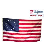 Betsy Ross Flag Sewn and Embroidered 13 Star American Flag Made in USA!