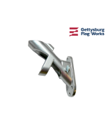 Aluminum Flag Bracket - 2 Position Silver