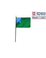Green Mountain Boys Stick Flag - 4x6"