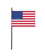 American, 48 Stars Stick Flag - 4x6"
