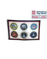 U.S. Armed Forces (6 Branches) Flag