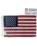 American Flag, Nylon, Grommets - 12x18"