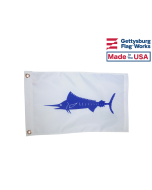 Blue Marlin Fish Flag - Sport Fishing Boat Flag