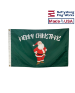 Jolly Santa Christmas Flag