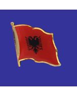 Albania Lapel Pin (Single Waving Flag)