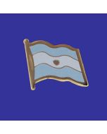 Argentina (seal design) Lapel Pin (Single Waving Flag)