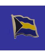Bahamas Lapel Pin (Single Waving Flag)