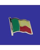 Benin Lapel Pin (Single Waving Flag)