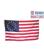 Betsy Ross American Flag Embroidered stars and sewn stripes, proudly Made in USA!